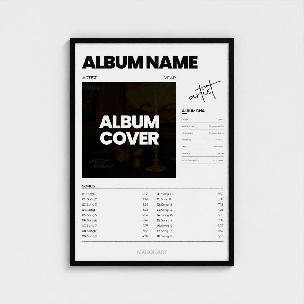 Custom Album Poster | MAISON ART