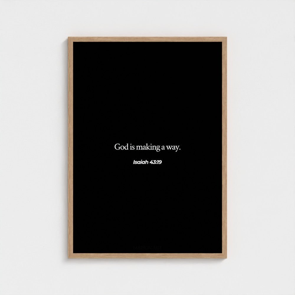 Isaiah Poster | MAISON ART