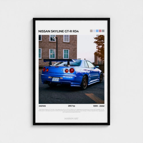 Nissan GTR R34 Poster | MAISON ART