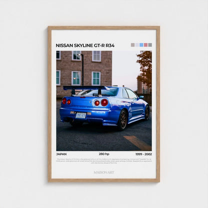 Nissan GTR R34 Poster | MAISON ART