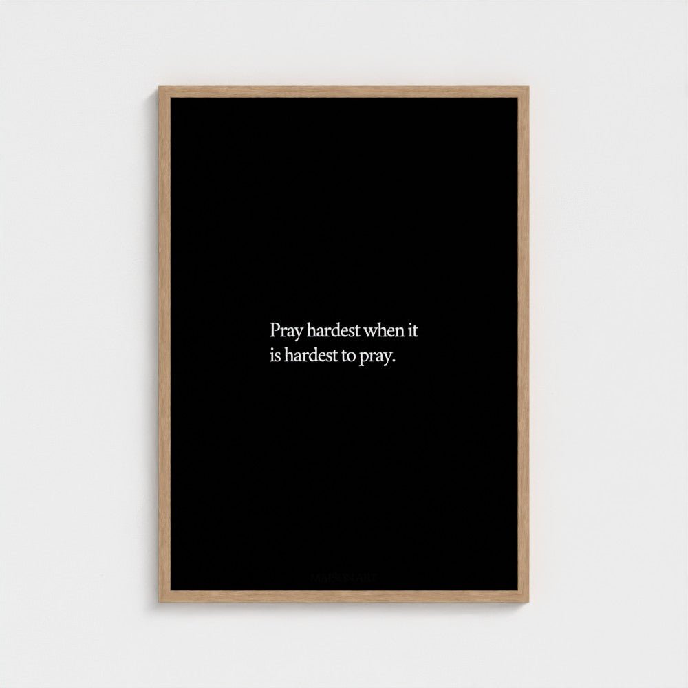 Pray Poster | MAISON ART